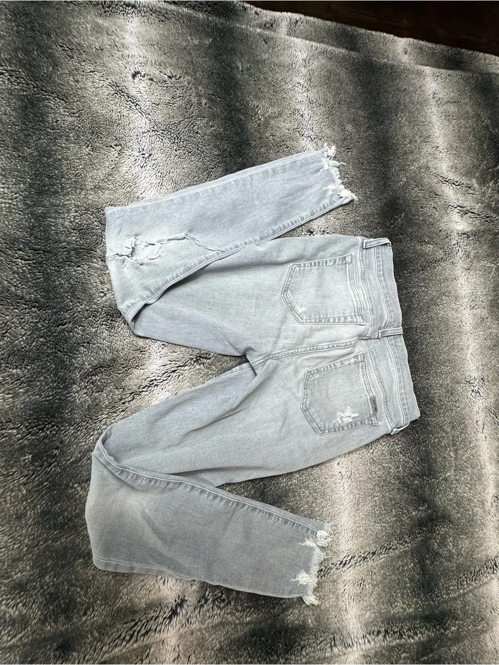Joe’s Jeans Light Gray Distressed Ankle Crop [Size 27]